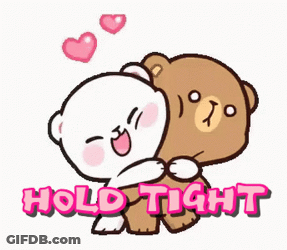 Milk And Mocha Hold Tight GIF