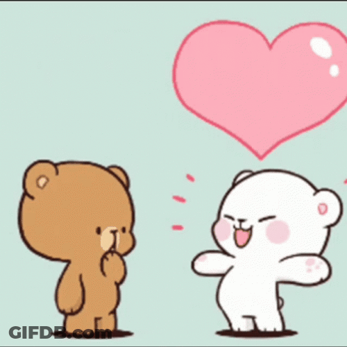 Milk And Mocha Seeing Each Other GIF