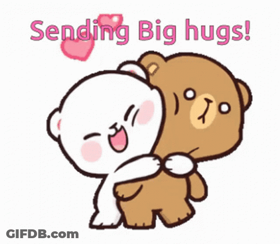 Milk And Mocha Sending Big Hugs GIF