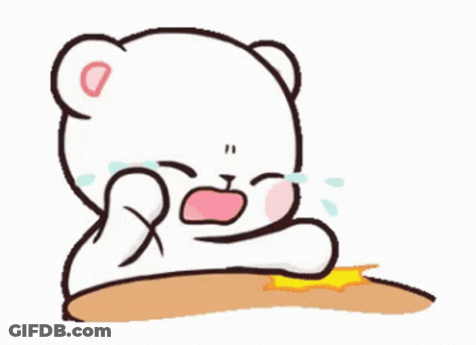 Milk Bear Cry In Tears GIF
