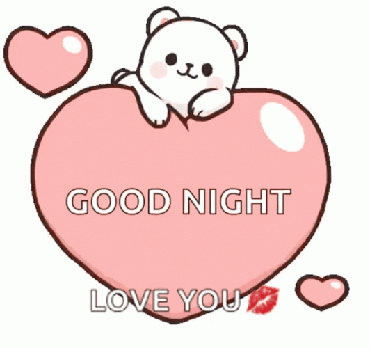Milk Bear Love Dobranoc GIF