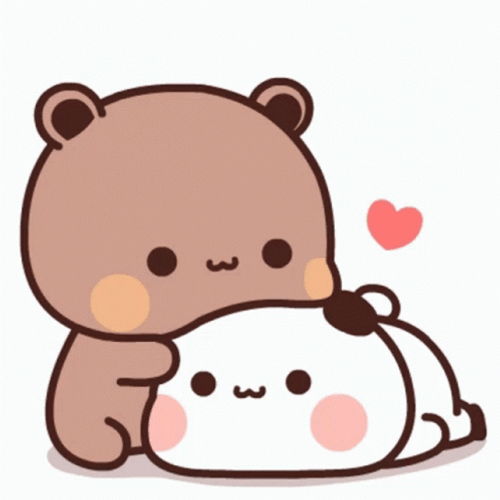 Milk Mocha Bear Love Couple Cuddle GIF