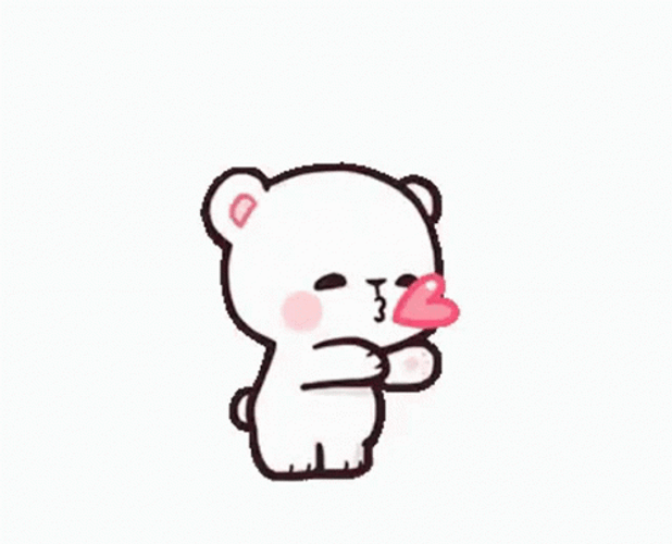 Milk Sending Kisses To Mocha GIF