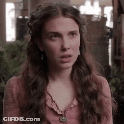 Millie Bobby Brown Asking Question GIF