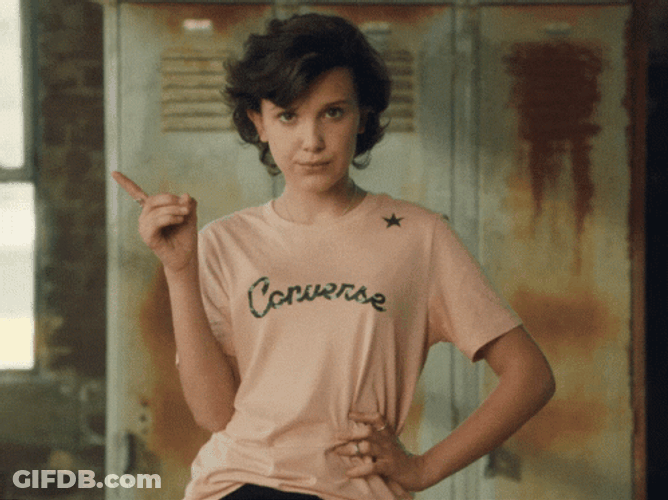 Millie Bobby Brown Disagreeing Motion GIF