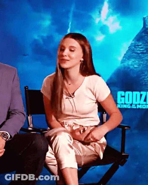Millie Bobby Brown Godzilla Interview GIF