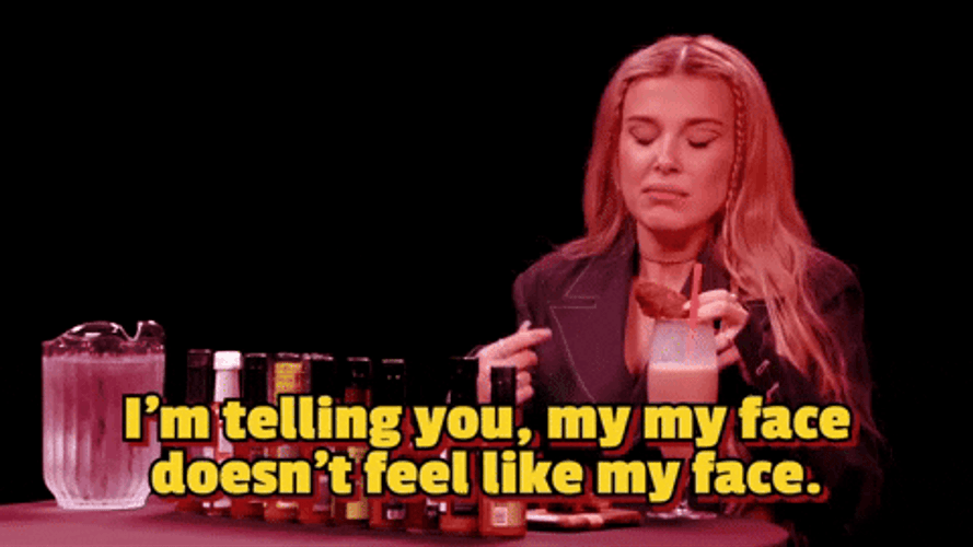 Millie Bobby Brown Numb Face GIF