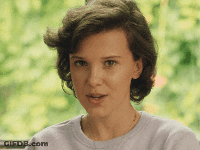 Millie Bobby Brown Shhh GIF