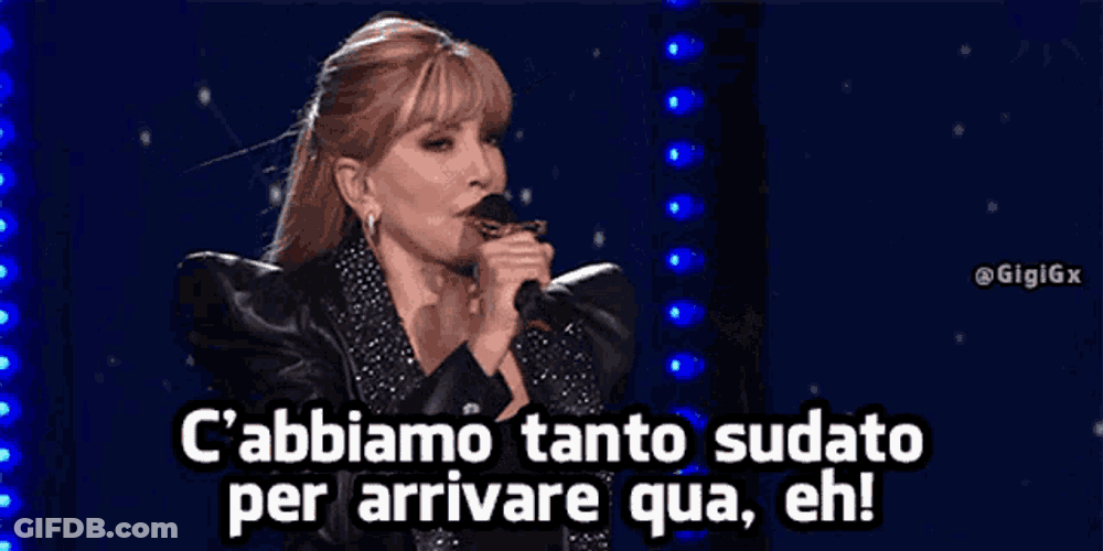 Milly Carlucci Sudato GIF