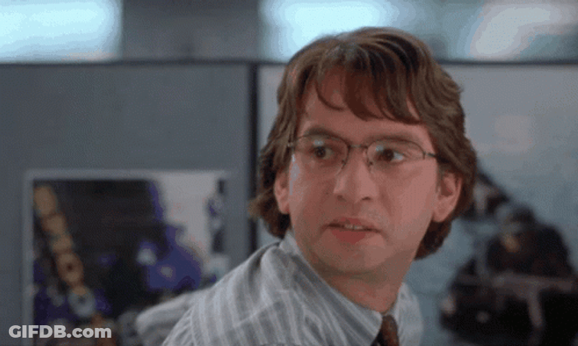 Milton Office Space Funny Face Swap Smirk GIF