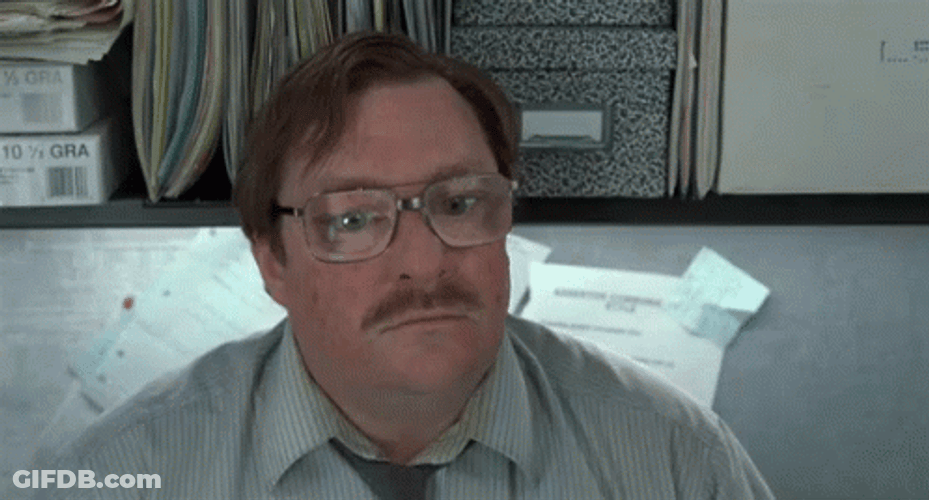 Milton Office Space Stephen Root Building On Fire GIF