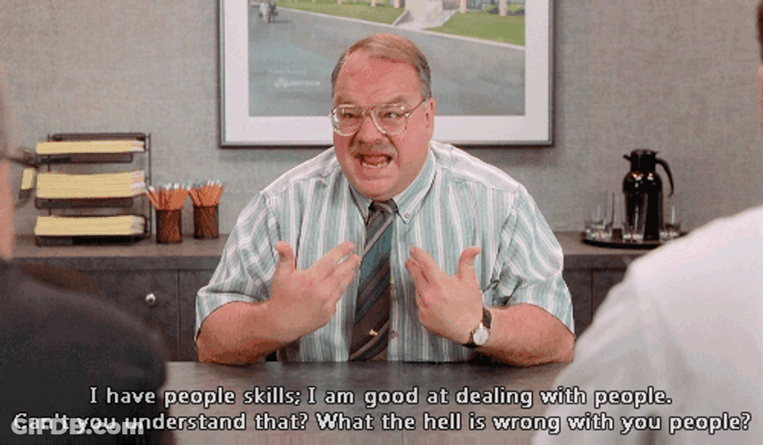 Milton Office Space Stephen Root I Have People Skills GIF