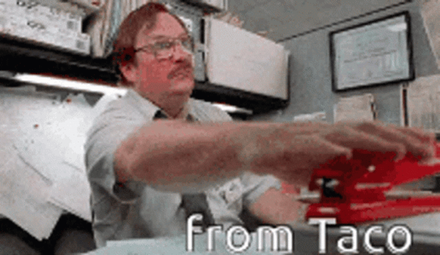 Milton Office Space Stephen Root Welcome Back GIF
