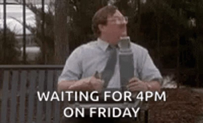 Milton Office Space Waiting For 4PM Friday Meme GIF