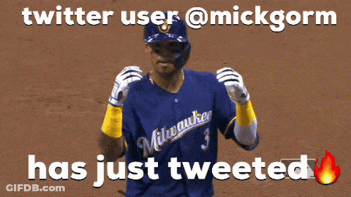 Milwaukee Baseball Player Celebrating Home Run GIF