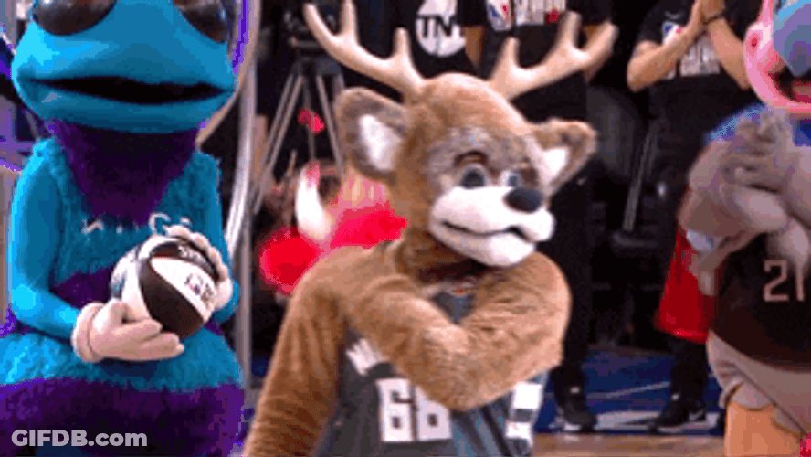 Milwaukee Bucks Bango Dusting Off Shoulder GIF