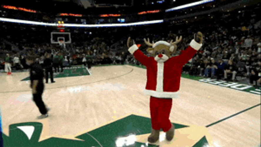 Milwaukee Bucks Bango In Basketball Court GIF
