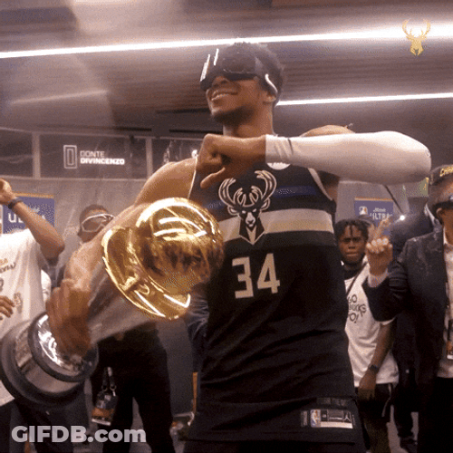 Milwaukee Bucks Giannis Antetokounmpo Dabbing GIF