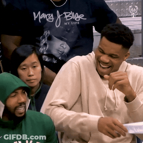 Milwaukee Bucks Giannis Antetokounmpo Laughing GIF