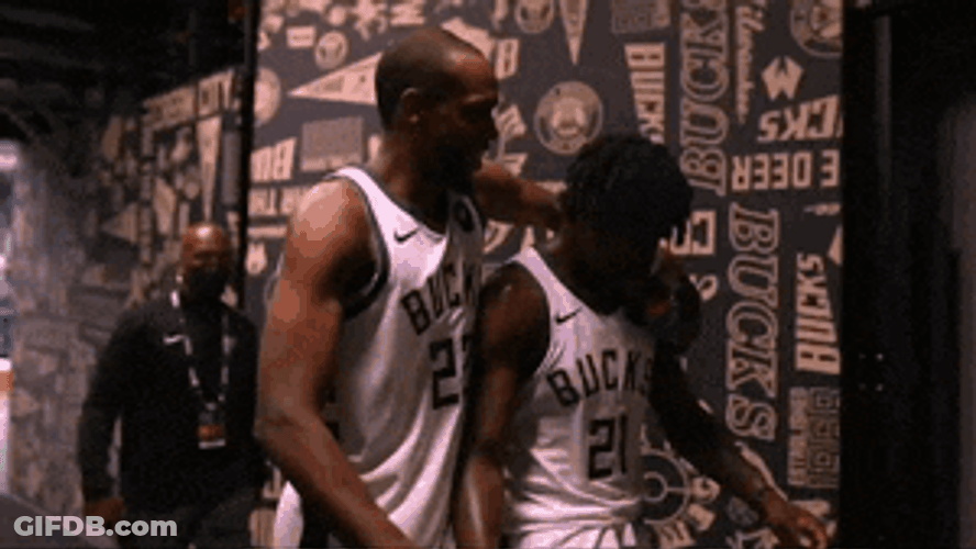 Milwaukee Bucks Khris Middleton And Jrue Holiday GIF