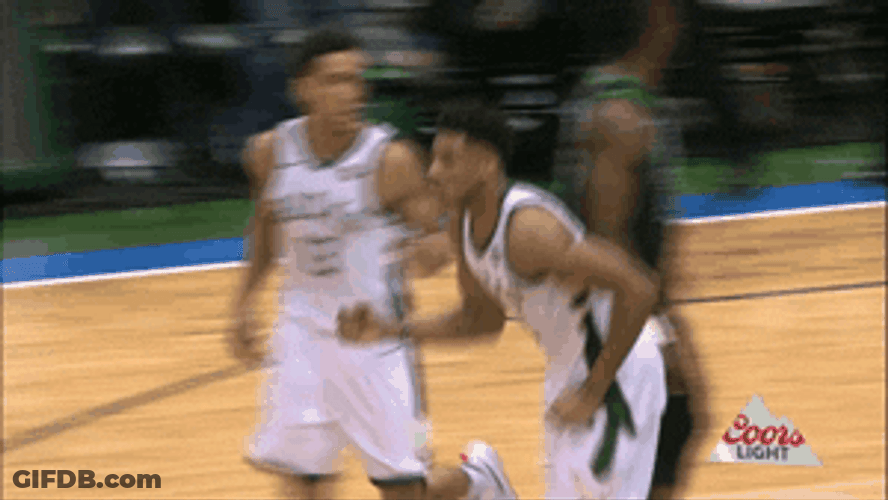 Milwaukee Bucks Khris Middleton Giannis Antetokounmpo Shoulder Bump GIF