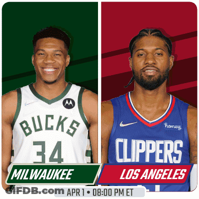 Milwaukee Bucks Vs Los Angeles Clippers Basketball GIF