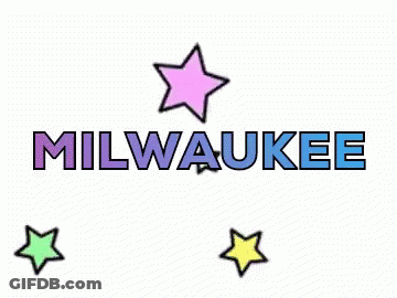 Milwaukee Logo With Pink Star GIF