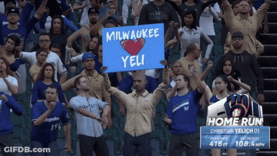 Milwaukee Loves Yelich GIF