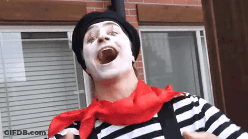 Mime Making Funny Face GIF