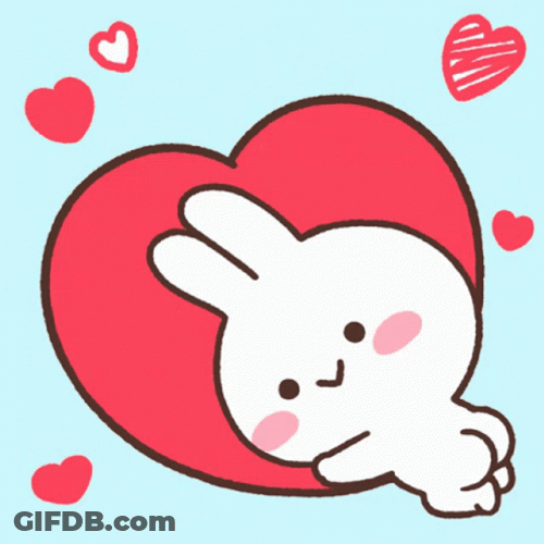 Mimi Enjoying The Squishy Animated Heart GIF