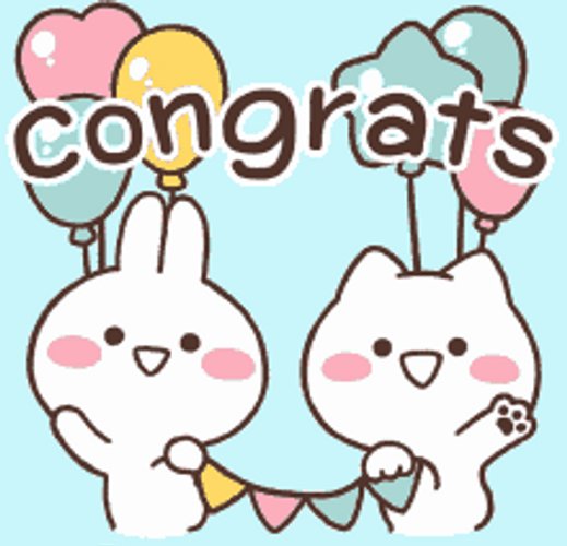 Mimi Neko Celebration Congrats GIF