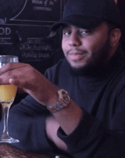 Mimosa Cheeky Guy Wink GIF