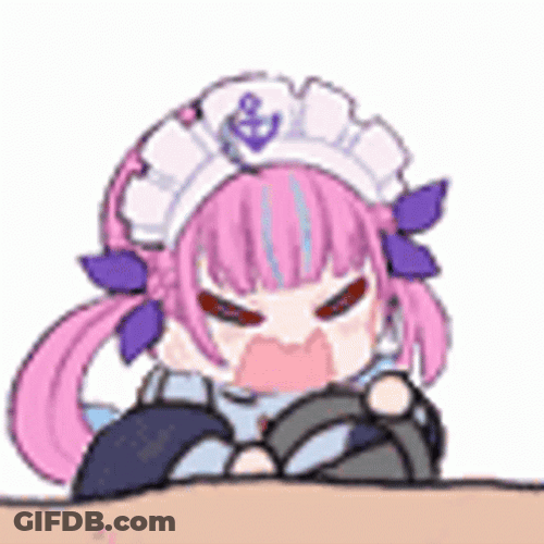 Minato Aqua Furious Driving GIF
