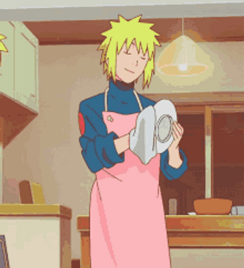 Minato House Chores Apron GIF