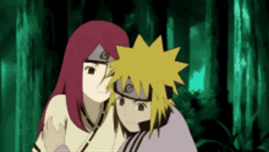 Minato Kushina Carry Kids GIF