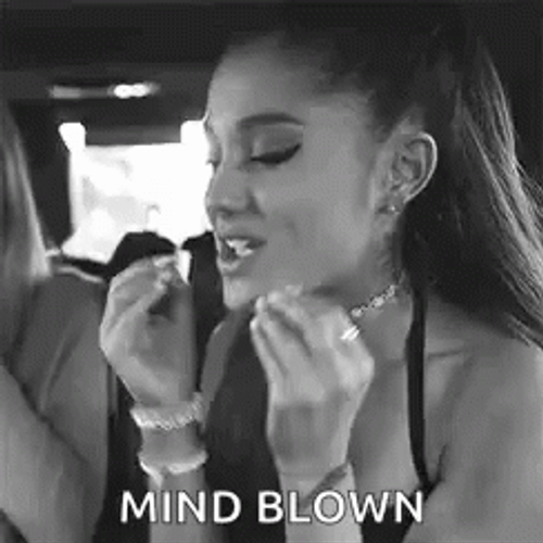 Mind Blown Ariana Grande GIF