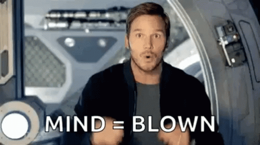 Mind Blown Chris Pratt GIF