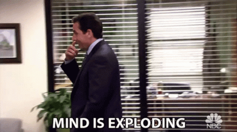 Mind Blown Michael Scott GIF