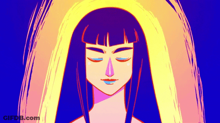 Mind Girl Galaxy GIF