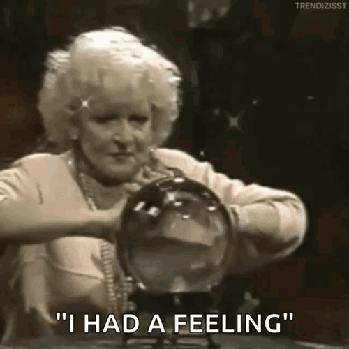 Mind Reader Betty White Crystal Ball GIF