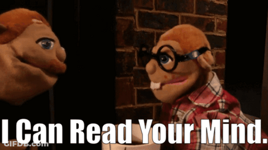 Mind Reader Brooklyn Guy Puppet GIF