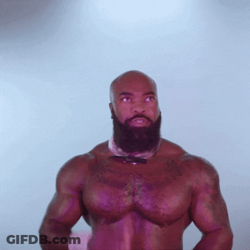 Mind Reader Half Naked Bearded Guy GIF