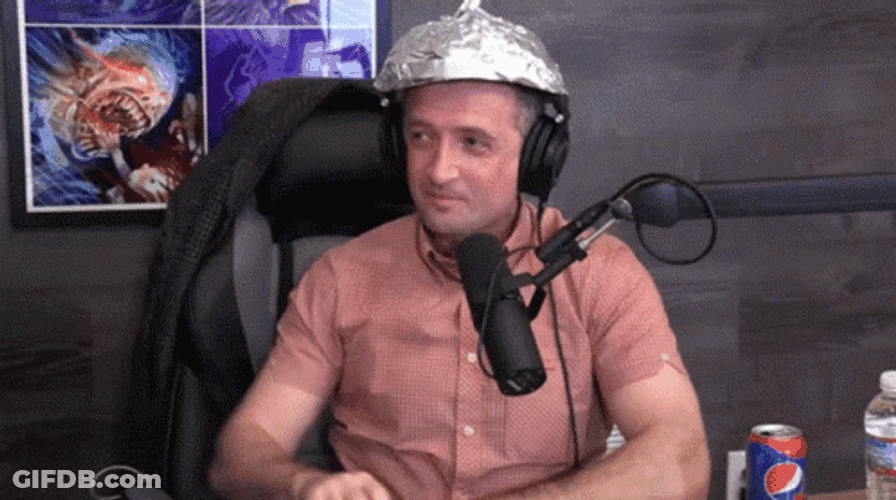 Mind Reader Man Wearing Mind Reading Cap GIF