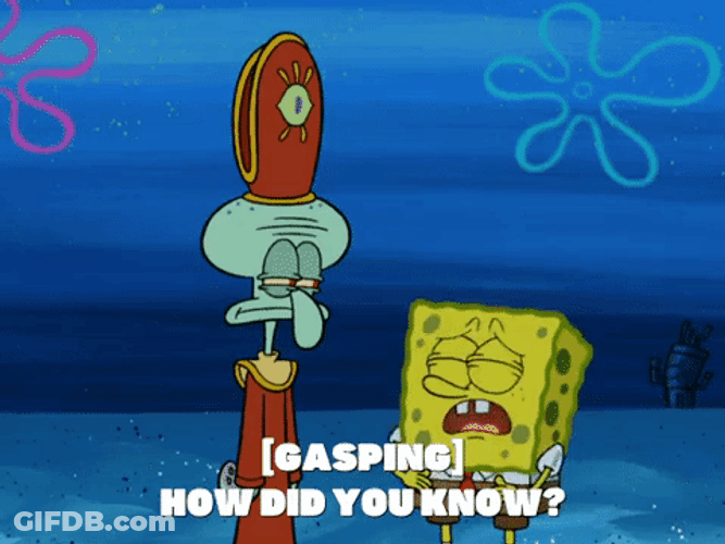 Mind Reader Squidward Psychic Power GIF