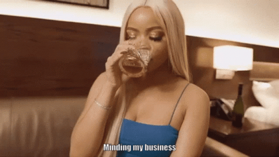 Minding My Business Hampson Nene GIF