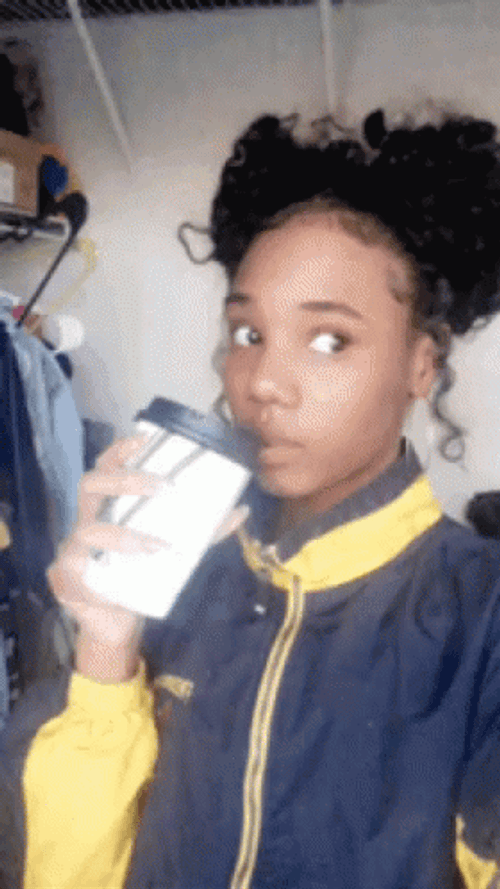 Minding My Business Side Eye GIF