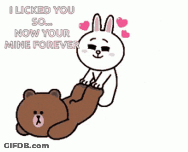Mine Cony Dragging Papi Brown GIF