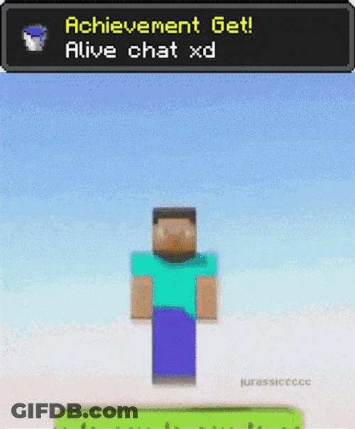 Minecraft Achievement Alive Chat GIF