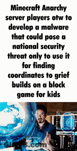 Minecraft Anarchy Server Players Developing Malware GIF