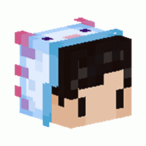 Minecraft Axolotl Hat GIF